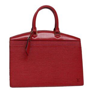 LOUIS VUITTON Epi Riviera Hand Bag Red LV Auth